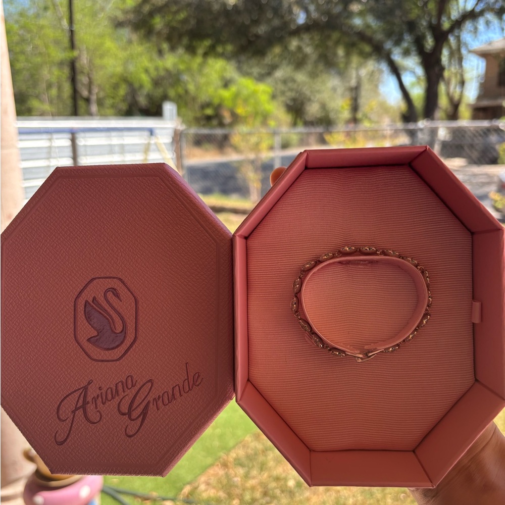 Ariana Grande Pink Bracelet with Silver Tone